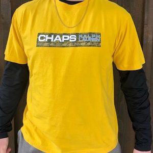 Vintage Y2K yellow chaps Ralph Lauren t shirt